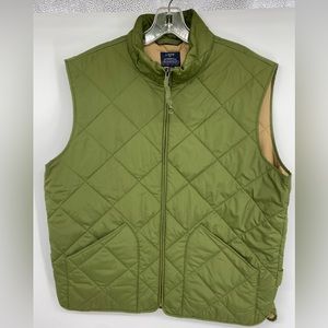 J Crew Olive Green Vest Size L